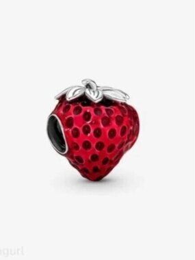 ✅NWT Pandora Seeded Strawberry Fruit Charm Necklaces, Bracelets, Pendants